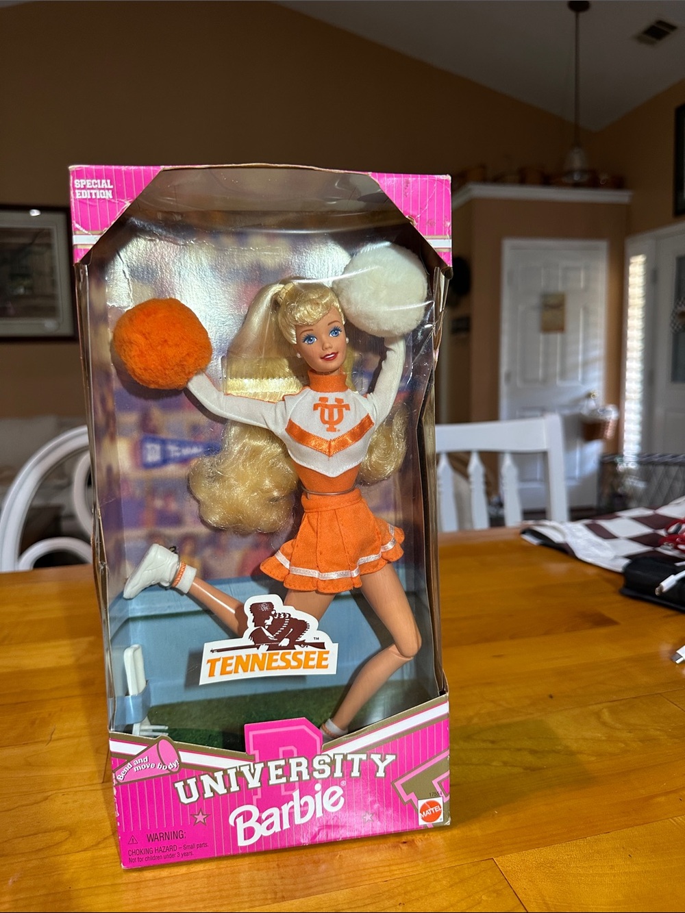 Barbie Tennessee Cheerleader Doll  1997 special edition- Orange & White